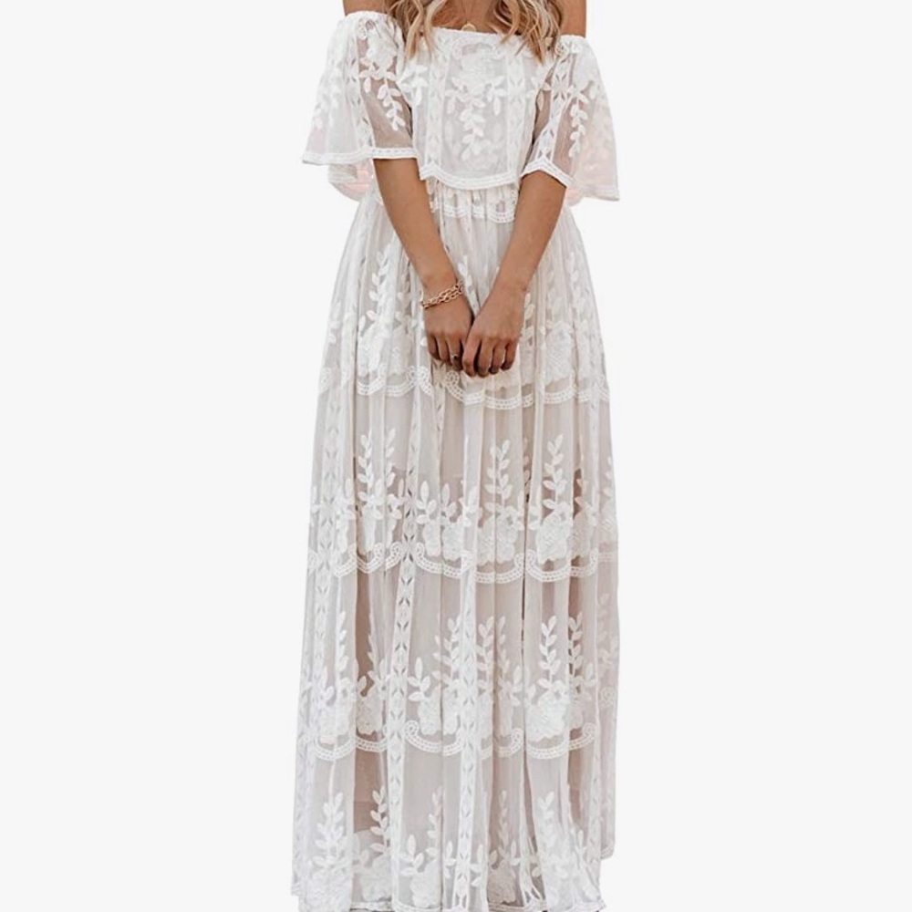 NWOT Lace Maxi Dress
